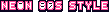 NEON 80s STYLE